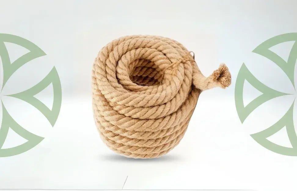 Jute rope bundile