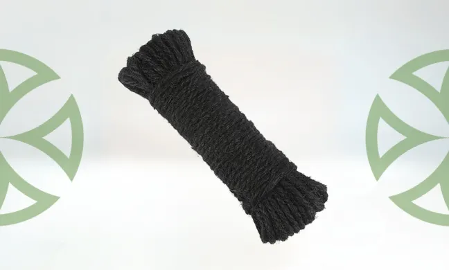 black colored jute