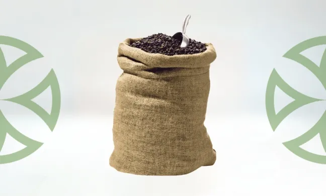 burlap coffe bag