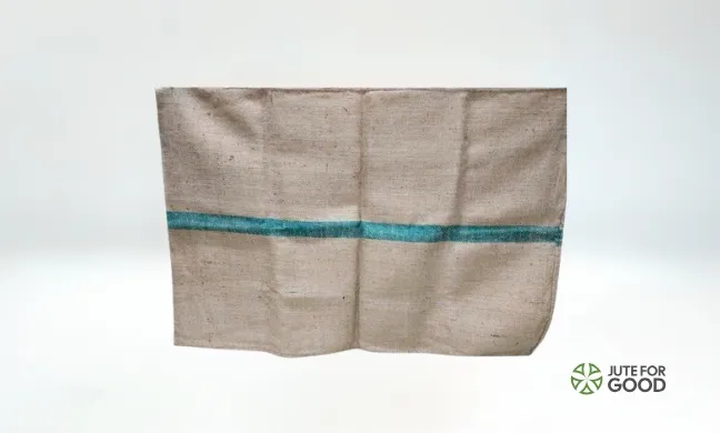 one stripe jute bag