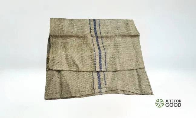 one stripe jute bag