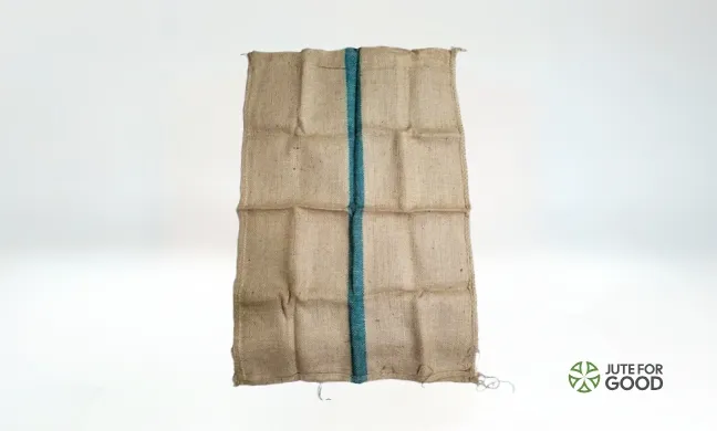 one stripe jute bag