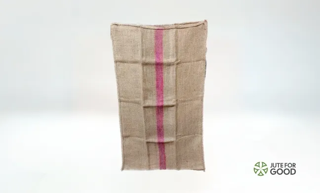 one stripe jute bag