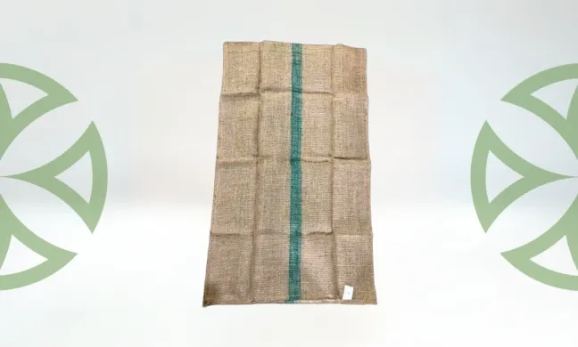 one stripe jute bag