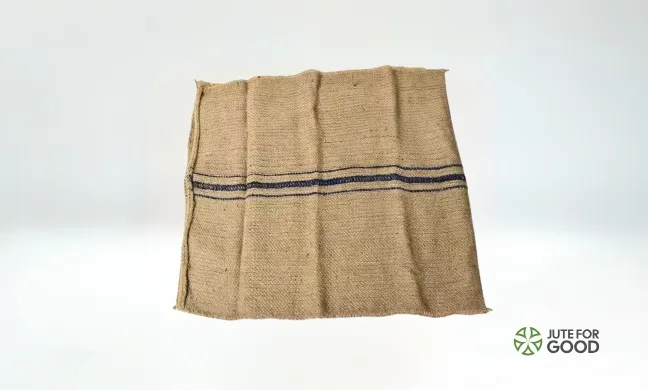 one stripe jute bag