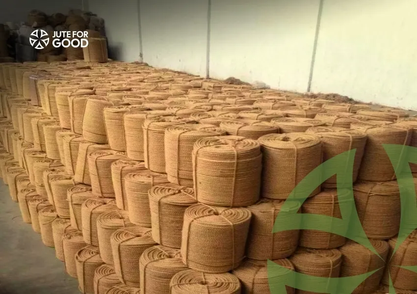 store of jute twine for bulk supply