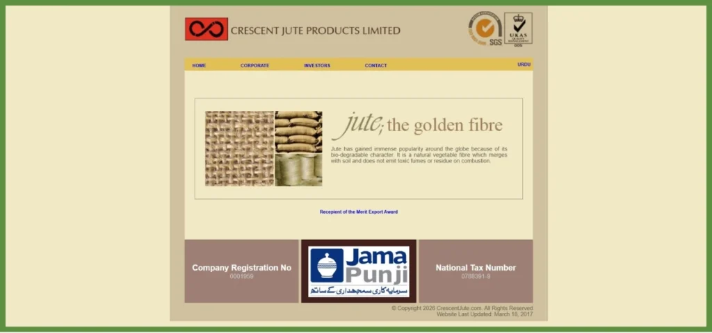 crescent jute mills limited